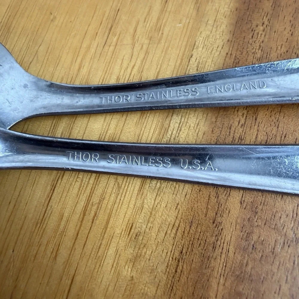 Oneida Thor Stainless Steel Lot Of 6 USA England Replacement‎ Dining Kitchen